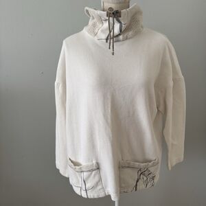Vintage K.d. Spring Mockneck Pullover Sweater‎ lagenlook Cottagecore Size M
